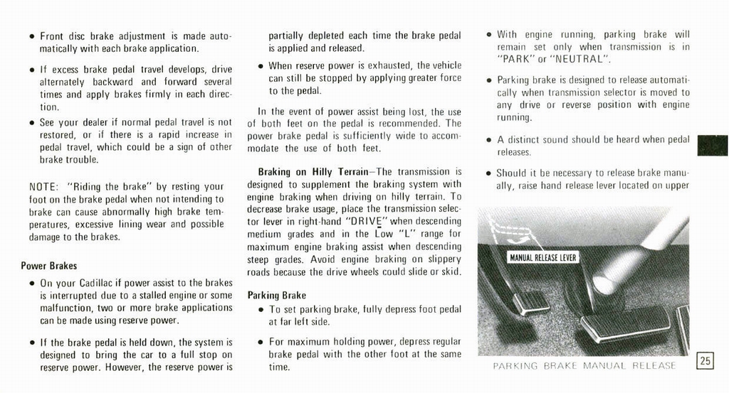 1973 Cadillac Owners Manual Page 56